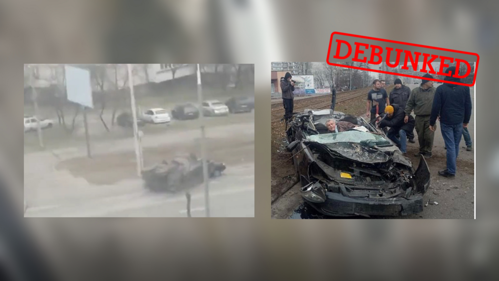 Ukraine: These videos do not show a Russian tank running over a civilian in Kyiv